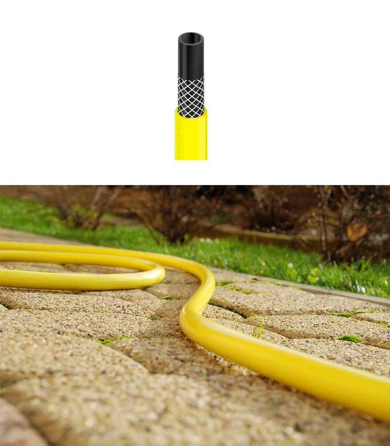 30m x 1 Inch Three Layer Garden Hose Pipe Very Strong Yellow