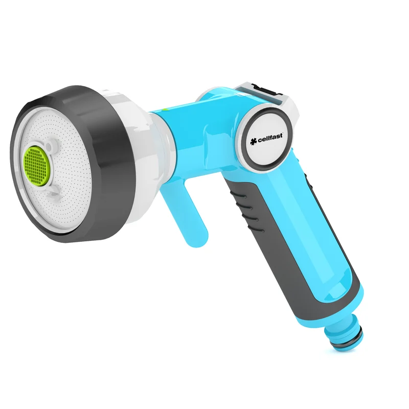 4-functional Garden Hand Sprinkler Gun with Graduated Water Flow Regulation