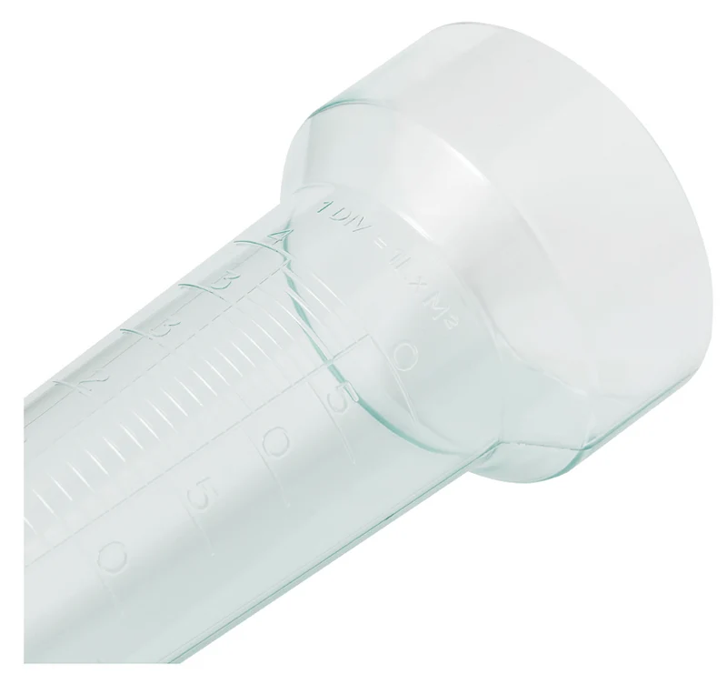 Pluviomètre de 40l/m2 corps transparents et pince de fixation
