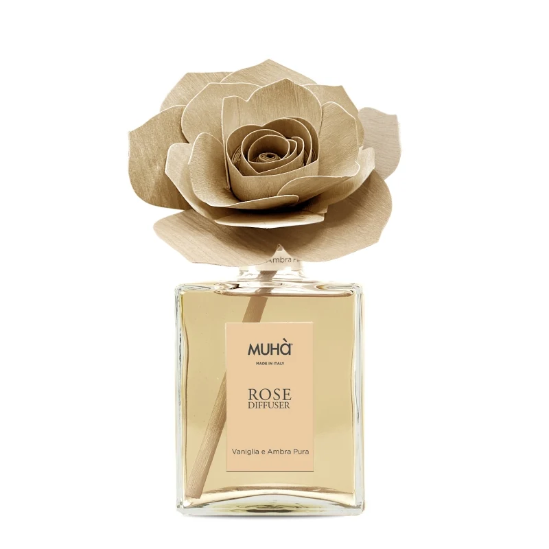 PROFUMATORE D'AMBIENTE ROSA DIFFUSER VANIGLIA E AMBRA PURA 200 ML