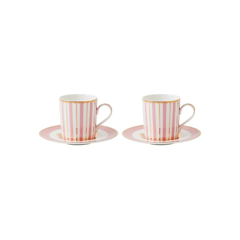 SET 2 TAZZINE CAFFE 100 ML ROSA - REGENCY