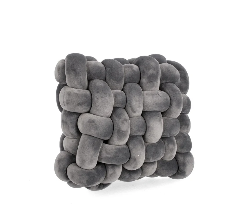 Cuscino Entwine Grigio 30x10x30h Bizzotto