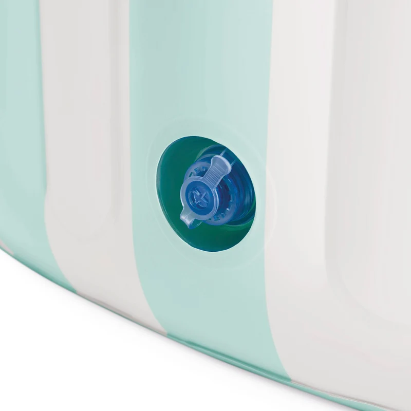 Piscina gonfiabile Costiera a righe D 168x53 cm bianco e verde INTEX