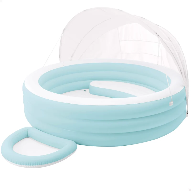Piscina gonfiabile Swim Center Lounge con parasole 277x221x137 cm INTEX