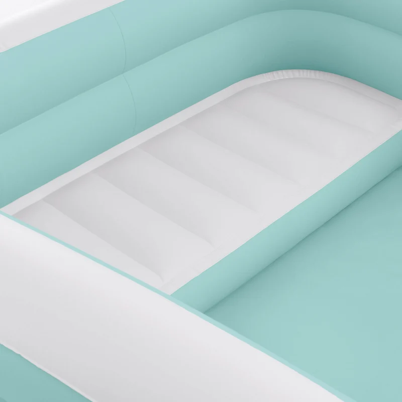 Piscina gonfiabile rettangolare Swim Center Family Lounge con sedili 264x165x56 cm azzurro e bianco INTEX