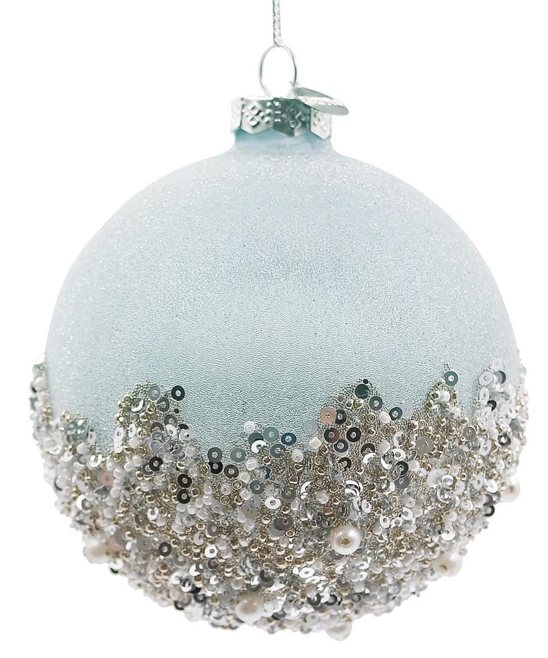 Sfera in Vetro Frostglint Azzurro D10 bizzotto
