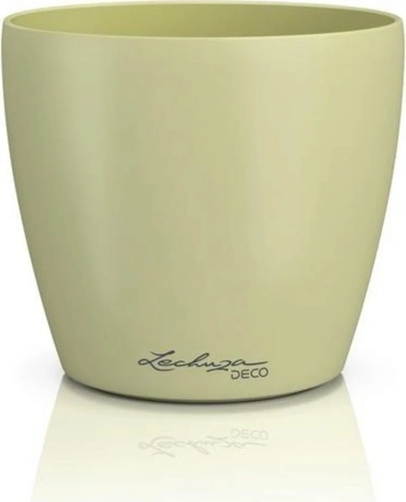Vaso Classico "Deco 21" D22 H20.5CM Verde Tiglio Opaco LECHUZA