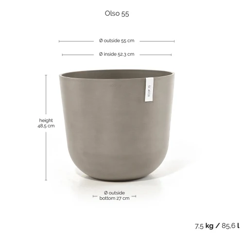 Vaso Rotondo Oslo D55 H47.90 cm Talpa ECOPOTS