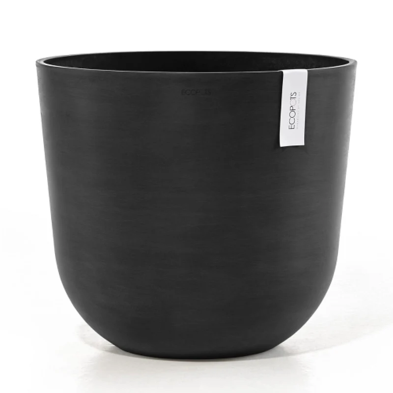 Vaso Oslo D45 H39,2 Cm Grigio Scuro Ecopots