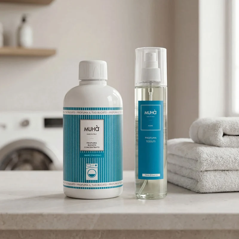 Set Profumatore Ambiente e Spray Bucato 100ml + 100ml Mare d'Inverno MUHA