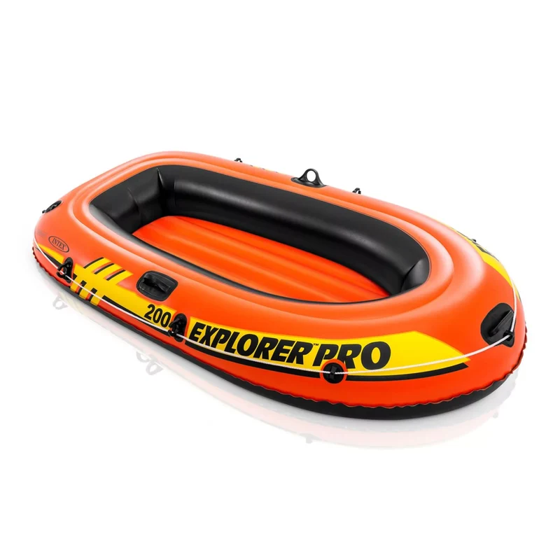 Canotto Gonfiabile Explorer Pro 200 196cm x 102cm x 33cm Arancione Intex