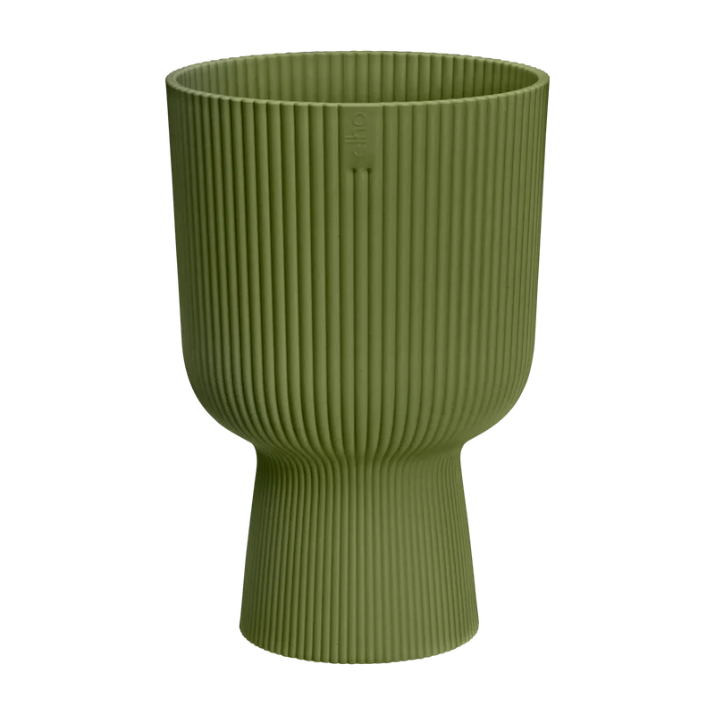 Vaso Fioriera Vibes Fold Coupe D 30 x h 45 cm Verde Felce ELHO
