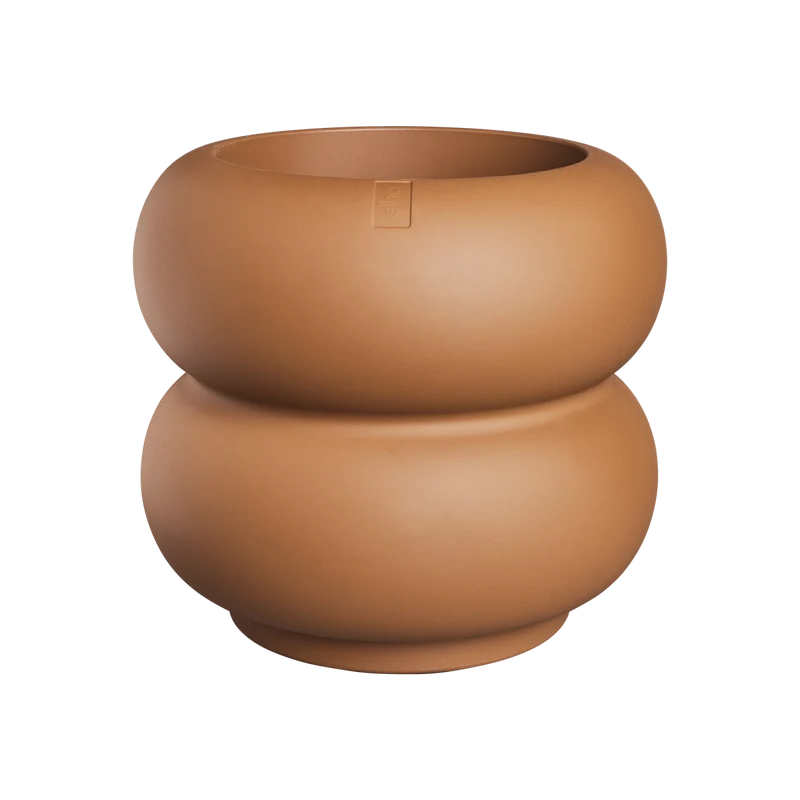 Vaso Amber Roll Low D 43 x H 40 cm Caramello ELHO