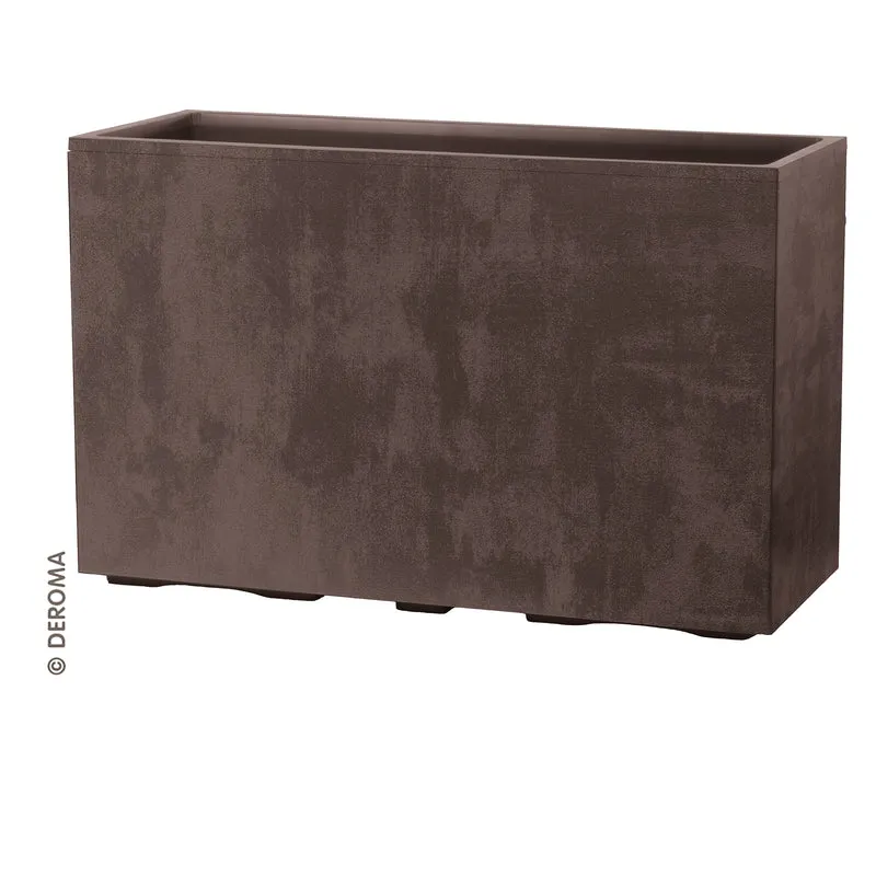 Fioriera Rettangolare Millennium Fence R 98x37,5x62 cm Brownstone Deroma
