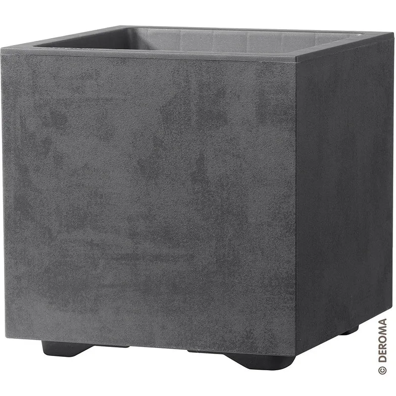 Vaso Fioriera Millennium R Cube 25x25 cm Antracite Deroma