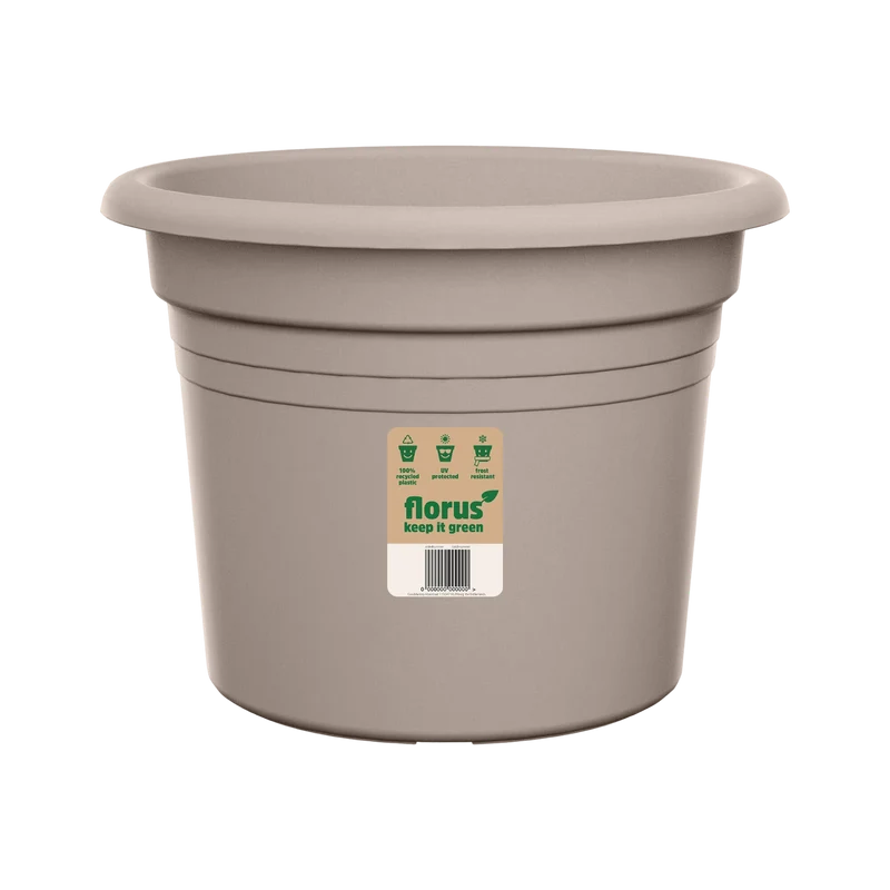 Vaso Rotondo Mediterran Cilindro D20 Taupe florus