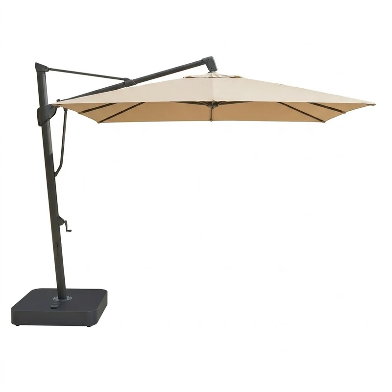Ombrellone Sombrano S+ 300x300 Crema Con Base 120kg + Cornice + Piastra + Set Pesi