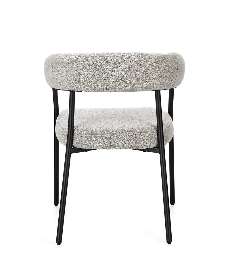 Sedia con braccioli Giaele 59.5x56.5x75.5cm Nero Tortora BIZZOTTO