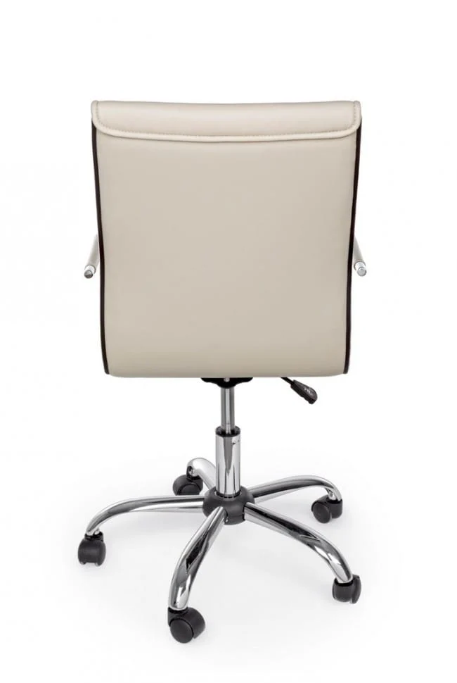 Poltrona Ufficio con Braccioli Perth 53x54x88-98H cm Tortora Bizzotto
