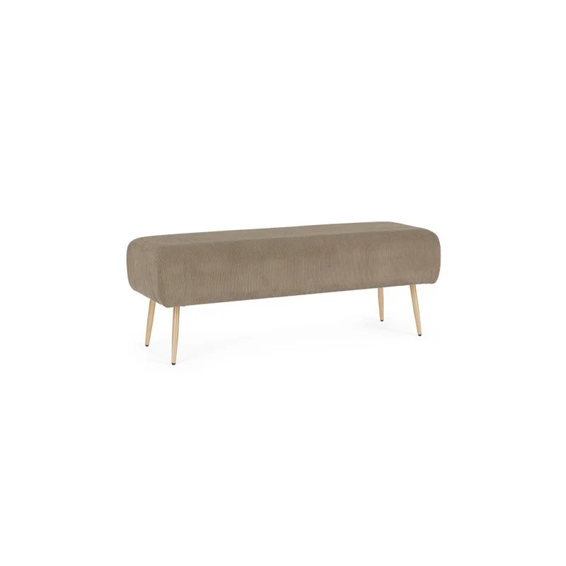 Panca due posti Olga 129x45.5x48cm Marrone Chiaro Bizzotto