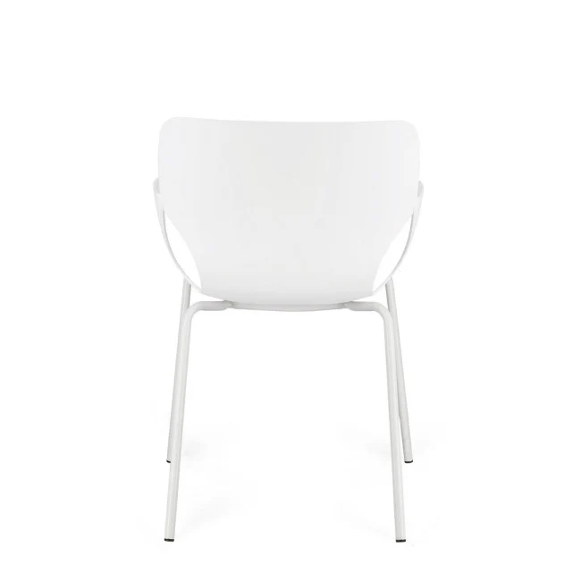 Sedia con braccioli Lennox 57x59x82cm Bianco BIZZOTTO