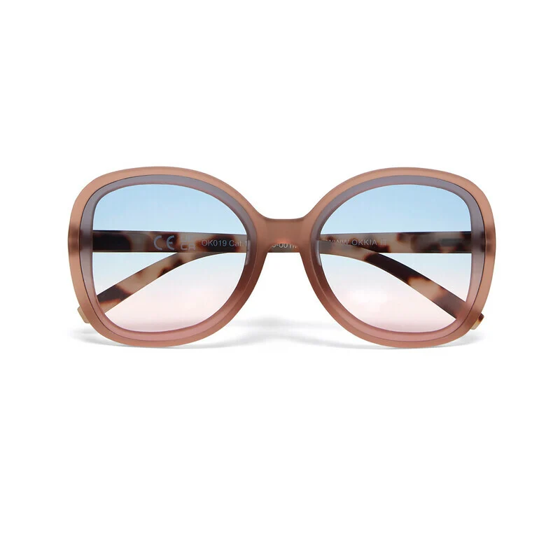 Occhiali da Sole Anna Pink Havana lenti blu/rosa OKKIA