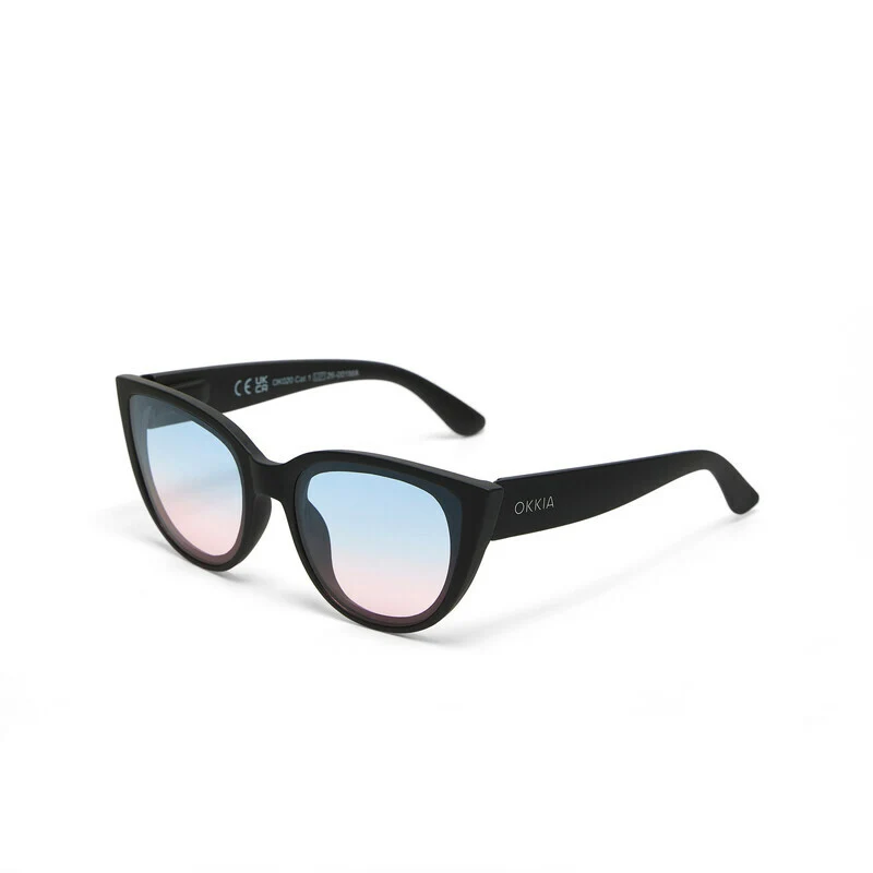 Occhiali da Sole Silvia Nero lenti blu/rosa OKKIA