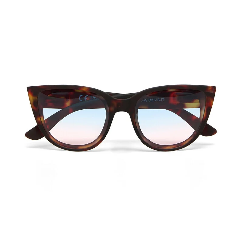 Occhiali da Sole Silvia Classic Havana lenti blu/rosa OKKIA