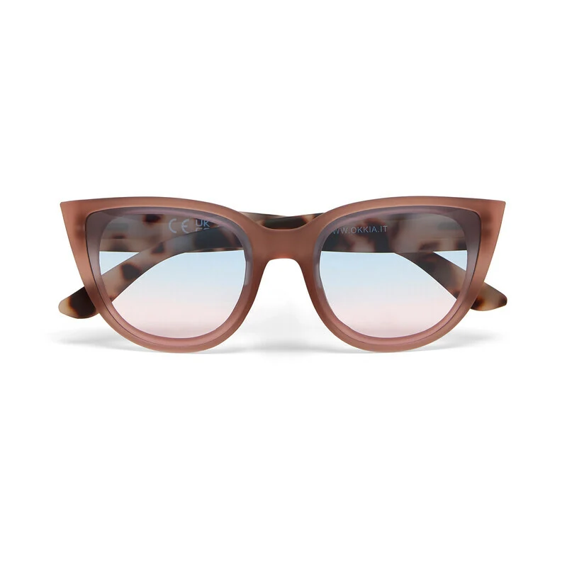 Occhiali da Sole Silvia Gatto Lite Pink Havana lenti blu/rosa OKKIA