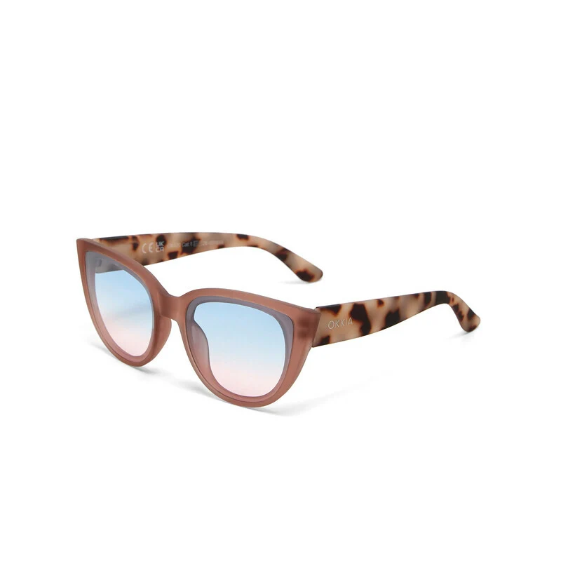 Occhiali da Sole Silvia Gatto Lite Pink Havana lenti blu/rosa OKKIA