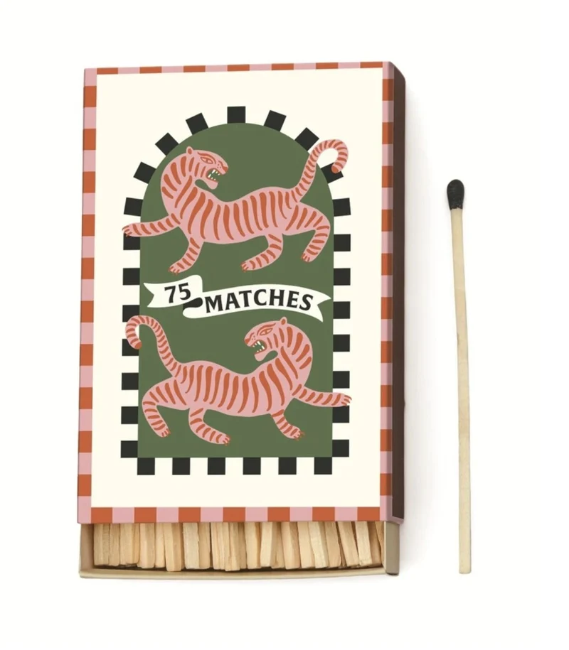 Scatola di Fiammiferi A Dopo Decorata Tiger (75 pz) PADDYWAX