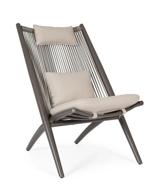 Poltrona Lounge Aloha 66x84x98 cm Cocoa Bizzotto