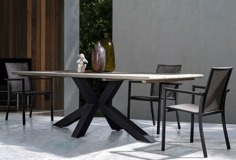 Sedia Impilabile Konnor Antracite 56.2x60x88 cm Bizzotto