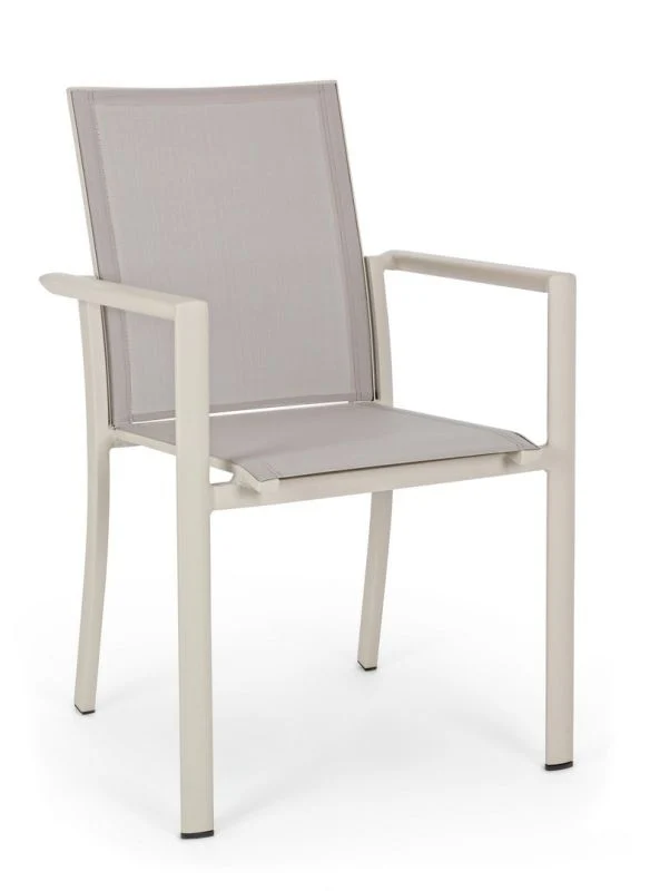 Sedia Impilabile Konnor 56.2x60x88 cm Tortora Bizzotto