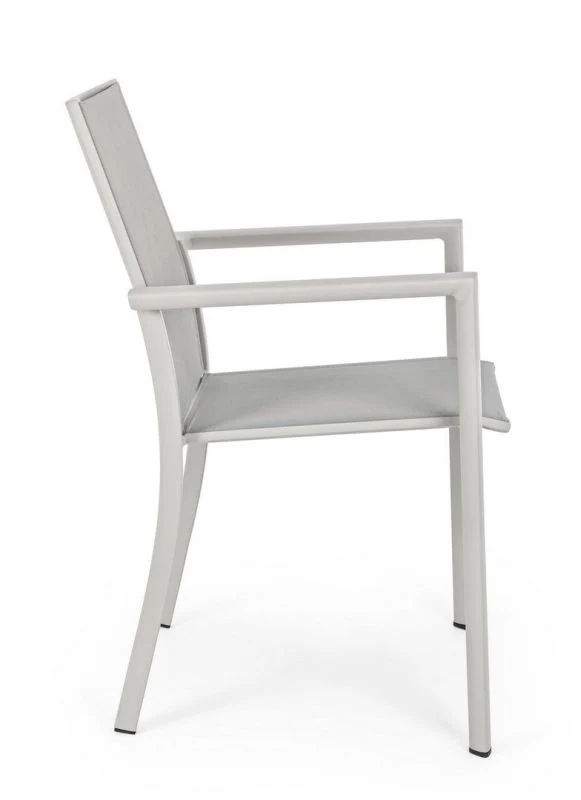 Sedia Impilabile Konnor 56.2x60x88 cm Tortora Bizzotto