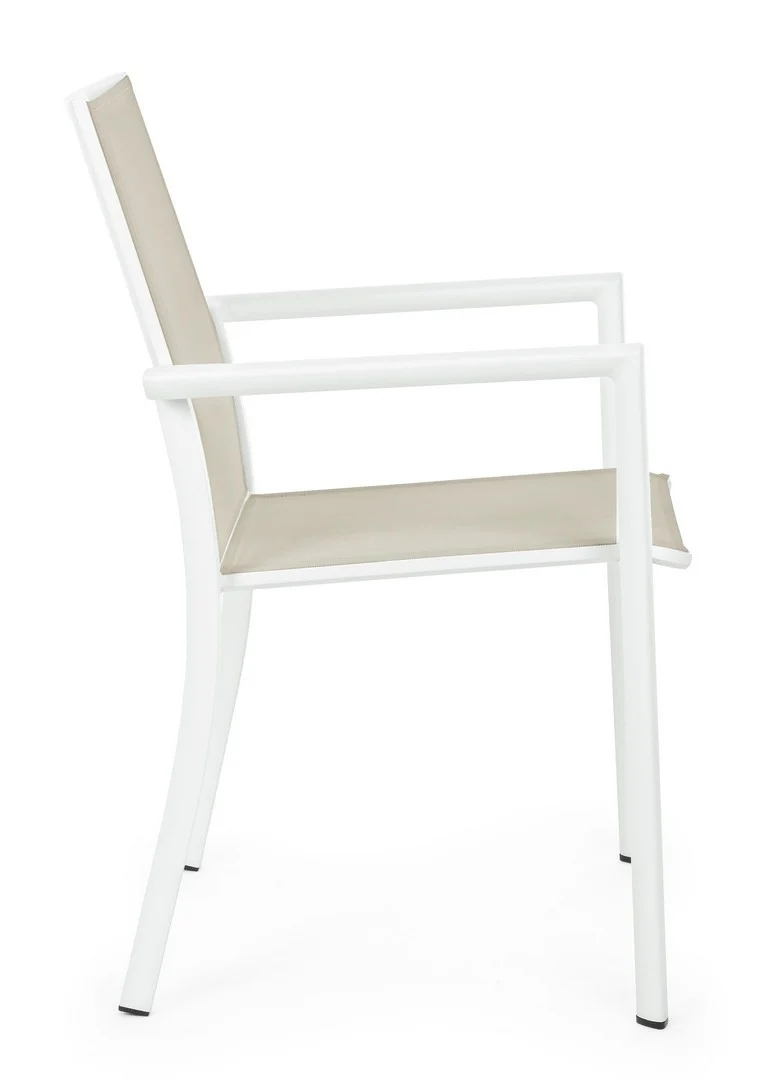 Sedia Impilabile Konnor Bianca 56.2x60x88 cm Bizzotto