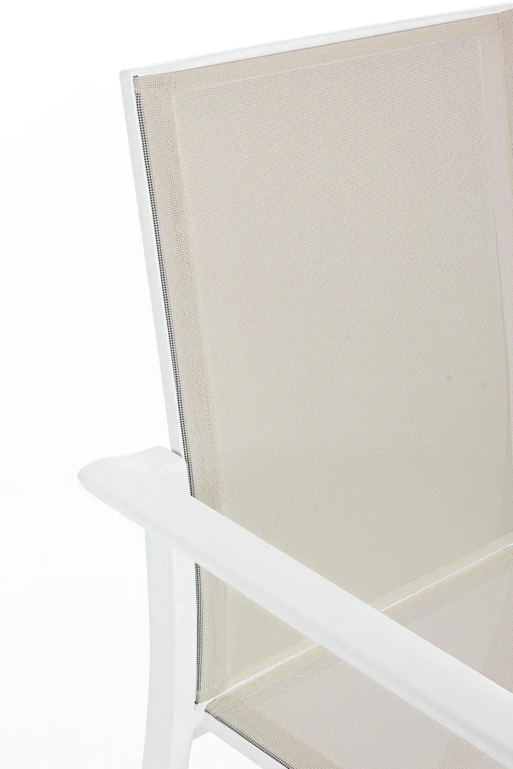 Sedia Impilabile Konnor Bianca 56.2x60x88 cm Bizzotto