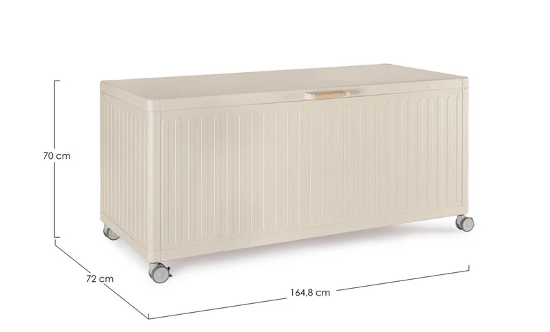 Baule da Esterno con Ruote 164.8x72x70cm Seta BIZZOTTO