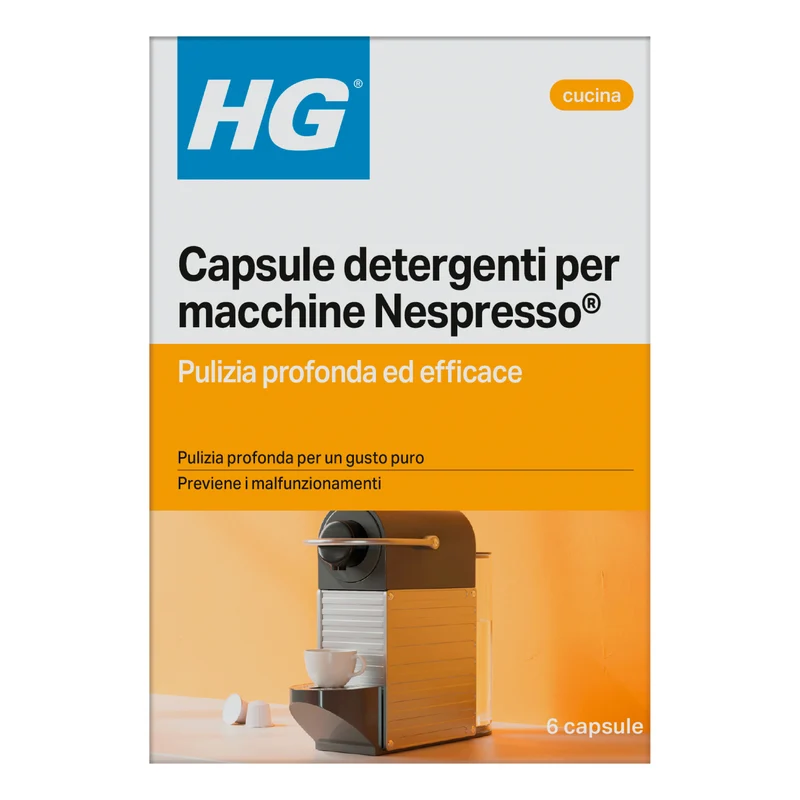 HG Capsule Detergenti per Macchine Nespresso 6 pz