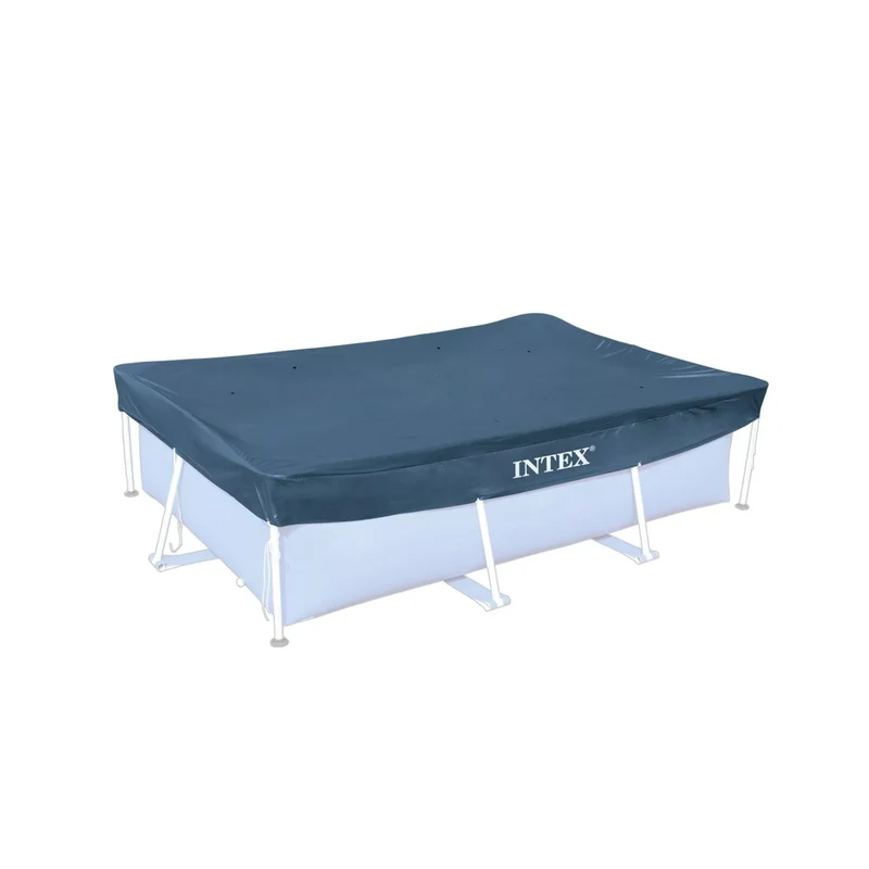 Intex Telo Copri Piscina Rettangolare 260x160 cm 28036 Blu scuro