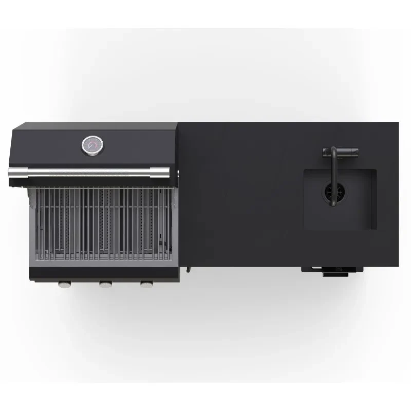 CUCINA DA ESTERNO BRABURA LITE 300 159,4X62,5X92 CM NERO