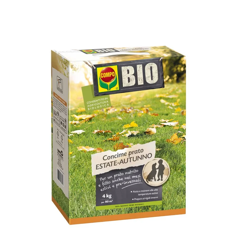 COMPO BIO CONCIME PER PRATO ESTATE-AUTUNNO, 4 KG
