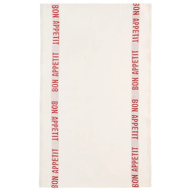 STROFINACCIO BON APPETIT 45 x 75 cm CHARVET BIANCO E ROSSO