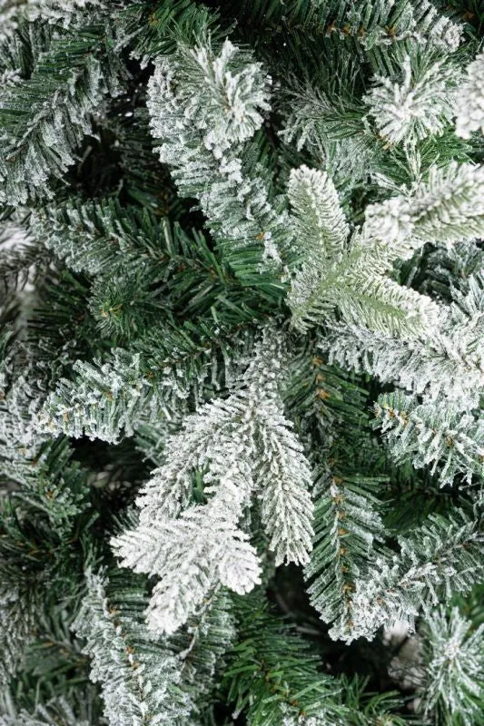 Albero di Natale Slim Cooper, 210 cm (D96 cm), Verde innevato – 964 rami
