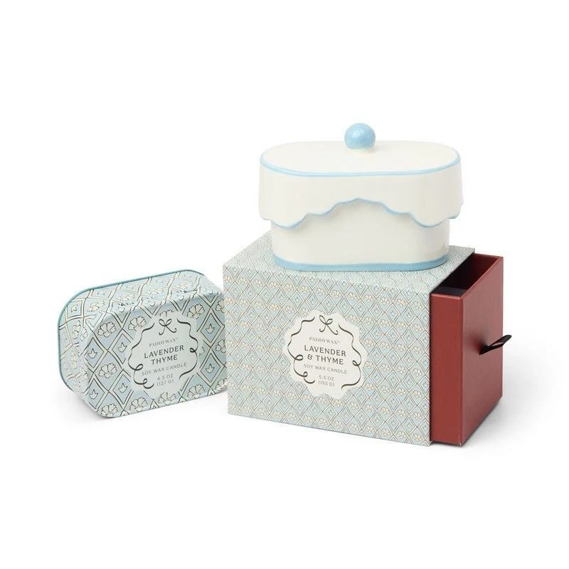 Paddywax Candela in Ceramica "Cherie" - Lavanda e Timo (155g)