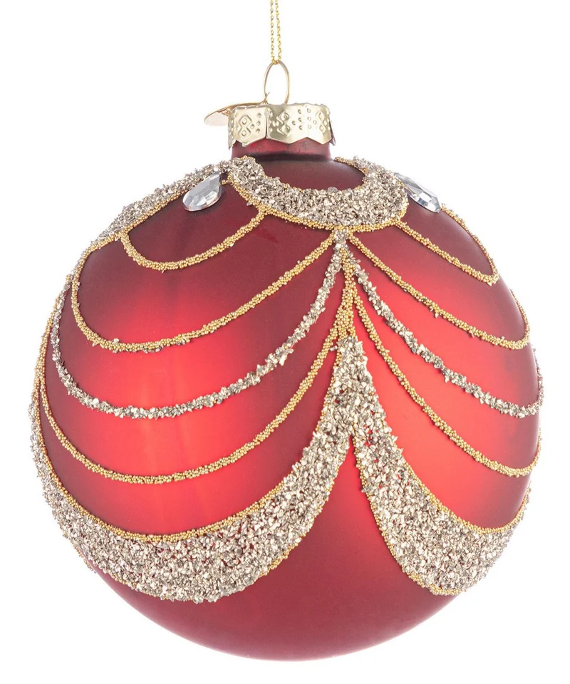 Pallina di Natale Rossa D10cm