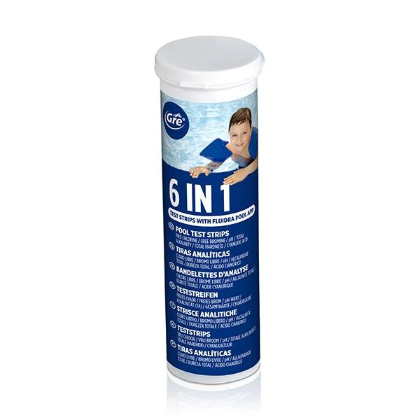 50 STRISCE 6 IN 1 CLORO PH PER PISCINA