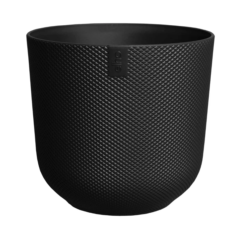 VASO JAZZ ROUND 26CM LIVING BLACK