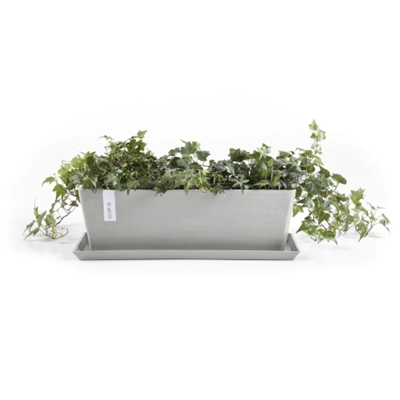 CASSETTA RETTANGOLARE BRUGES L45XP17XH17CM BIANCO/GRIGIO