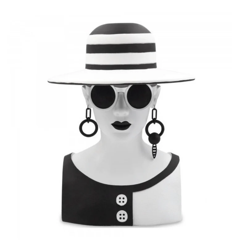 BUSTO DECORATIVO MRS. WHITE 32CM